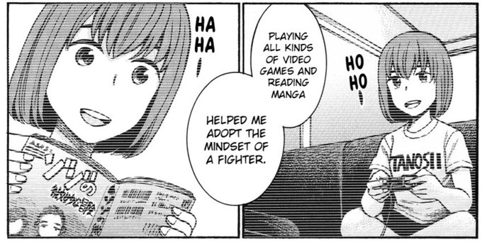 Screncap of Hina from the manga Hinamatsuri.